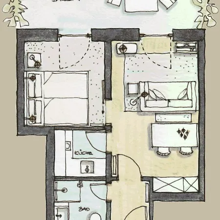 Koenigsschlaf No2 - Traum In Rosa Im Herzen Von Apartamento Lago de Constança